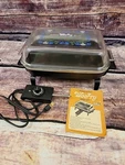 Small Electric Skillet Presto Weefry With Glass Casserole Lid. Fixed Price $29.99.