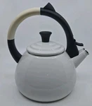 Creuset Oolong 1.6QT Enameled Steel White Tea Kettle - Read. Fixed Price $24.22.