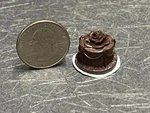 Dollhouse Miniature Food Chocolate Cake 1:12 One Inch Scale B190 Dollys Gallery. Fixed Price $12.99.