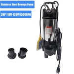 2HP Sewage Grinder Sump Pump W/float Heavy Duty Stainless Steel 6500GPH 110V. Fixed Price $188.99.