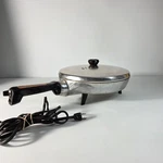 General Electric 16C120 Fry Pan Skillet 11.5" W/aluminum Copper Lid. Fixed Price $45.87.