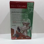 Villaware Meat Grinder Sausage Maker Set No. 268-08 Great Preper Item. Fixed Price $22.00.