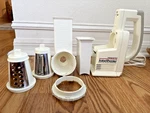 Vintage Presto 02910 Saladshooter Electric Food Slicer Shredder. Fixed Price $14.99.