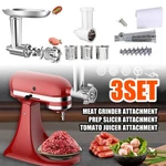 Meat Grinder &prep Slicer&jams Juicer Attachment For Kitchenaid Mixer 3 Function. Fixed Price $63.19.