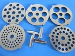 Complete 6 Pc. Set Meat Grinder Plate Disc Knife For Waring Pro MG100 MG105 Etc. Fixed Price $36.75.