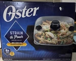 Oster Duraceramic Strain & Pour Electric Skillet, 12 Inch X. Fixed Price $59.99.