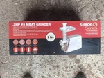 New Guide Series .2HP #5 Meat Grinder Featuring Stainless Steel Body. Fixed Price $150.00.