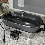 Oster Designed For Life Removable 16" X 12" Electric Skillet - CKSTSKRM16DFL. Fixed Price $26.50.