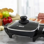 Nesco Black 8-INCH ES-08 Electric Skillet 800 Watts Non-stick Easy Cleaning. Fixed Price $35.99.