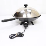 Circulon Electric Wok Skillethard Anodized Stainless Steel Non- Stick W/ Lid 16". Fixed Price $50.00.