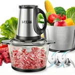 Spztjk 3-SPEED Electric Food Processor: Meat 8 + CUP(2L), Black. Fixed Price $54.35.