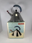Alessi 9093 Michael Graves Stainless Steel Kettle Bird Whistle And Box. Fixed Price $110.00.