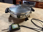 Vtg Webalco Liquid Core Electric Skillet 7155 W/townecraft Power Probe & Wb Lid. Fixed Price $65.00.