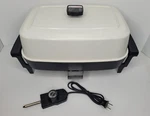 Vintage Presto Pride Immersible Electric Skillet W/lid Model # 06829 15" X 11". Fixed Price $32.99.