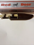 Red Deer Knife Bone Handles 440C Stainless Steel 2 Set Up New Box. Fixed Price $30.00.