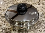 Saladmaster Skillet Versa Surgical Stainless Sauce Pan Steamer Insert Vapo Lid. Fixed Price $405.00.