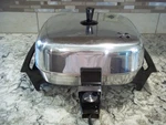 Vtg 1963 Nesco Stainless Steel Immersible Tilt Electric Skillet Fry Pan 9906. Fixed Price $79.00.