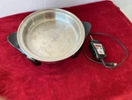 Saladmaster 304/316TI 12" Electric Skillet Titanium Stainless Oil Core SA012OCU. Fixed Price $175.00.