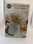 Norpro Meat Grinder, Mincer & Pasta Maker Instructions Recipes Open Box. Fixed Price $25.00.
