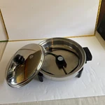 Saladmaster 12' Stainless Steel Electric Skillet Oil Core Probe Control. Fixed Price $234.00.